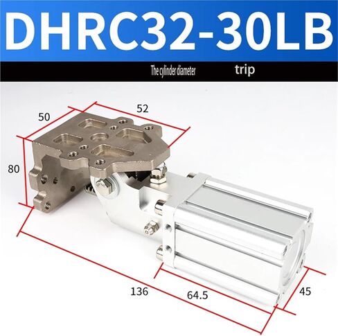 1pcs Pneumatic Side Pose Hinge Turning Cylinder Manipulator Accessories DHRC32-30/DHRC32-30ZB/DHRC32-30LB/FCZ20-20ZB/Z32-40L/Z40-45L(FCZ32-40L) in Kuwait