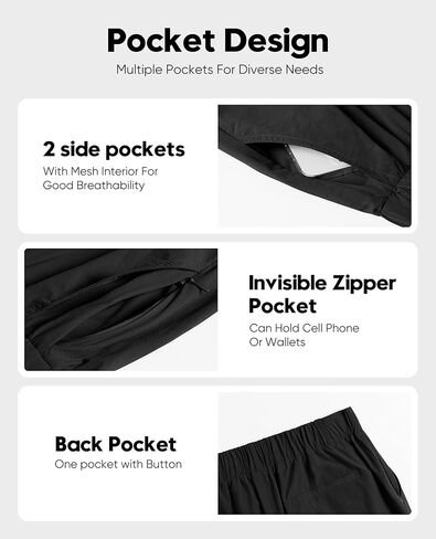 5 Inch Inseam Shorts for Men Short Golf Shorts Mens Casual Dry Fit Hybrid Trunks Athletic Fit Running Stretch in Kuwait