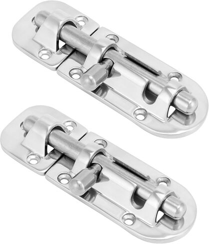 QWORK Boat Lock, 316 Stainless Steel 4-1/3" Long Locker Latch Slide Barrel Bolt for Marine Boat Window/Door/Hatch/Cabinet in Saudi Arabia
