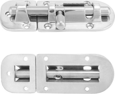 QWORK Boat Lock, 316 Stainless Steel 4-1/3" Long Locker Latch Slide Barrel Bolt for Marine Boat Window/Door/Hatch/Cabinet in Saudi Arabia