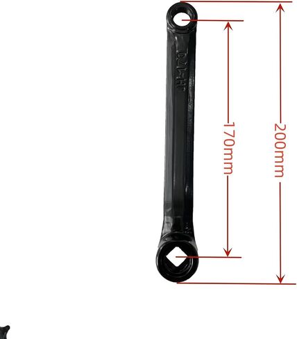 JZsports Single Speed Crankset 36T 170mm Crankarms for Mountain Road Bike Fixed Gear Bicycle Square Taper, Black Color in Kuwait