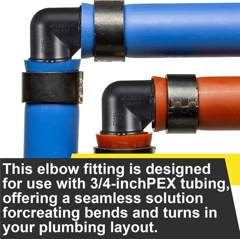 75 Pcs 3/4 Inch 90 Degree Elbow Pex Fittings Ppsu F2159 Poly Alloy Elbow Pex-a Expansion Fittings for Pipe Drinking Water, Water Heating and Radiant Heating Applications in Saudi Arabia