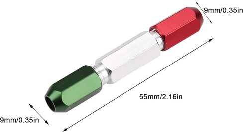 Garosa pin gage مقبض ألومنيوم سبيكة مزدوجة Go No Go Gauge Handge Green Red Range 0.3-1mm قياس الأبعاد الإكسسوارات Gage Block (0.3-1mm) in Saudi Arabia