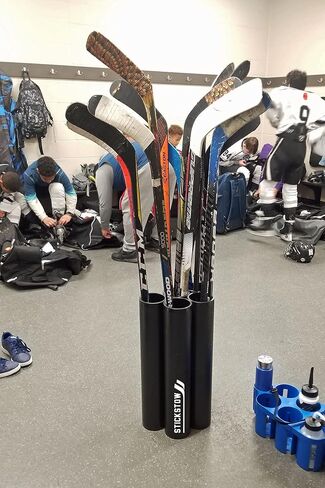Hockey Stick Holder Free Stand for Home Players Dressing Room Rack Locker and beyond in Saudi Arabia