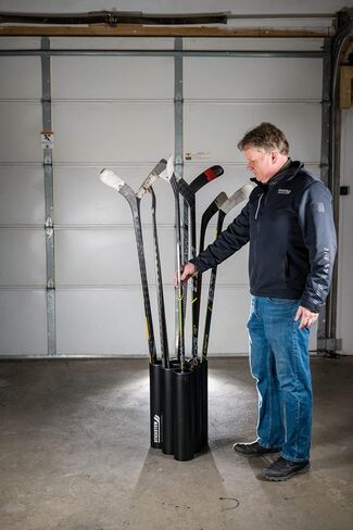 Hockey Stick Holder Free Stand for Home Players Dressing Room Rack Locker and beyond in Saudi Arabia