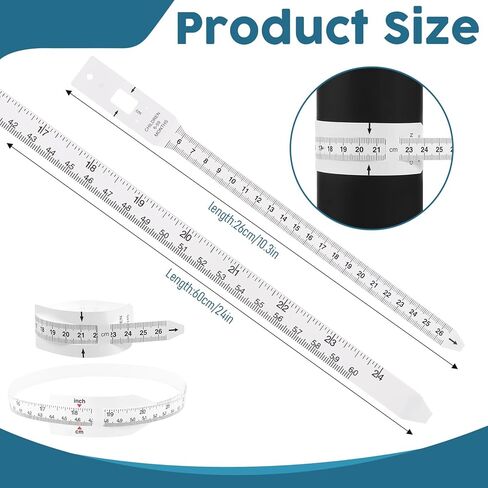 2 Pack Tumbler Measuring Tape Circumference Measuring Ruler Sublimation Blanks Measure Body Measure Tape for Accurately Measure(2 Type) in Saudi Arabia