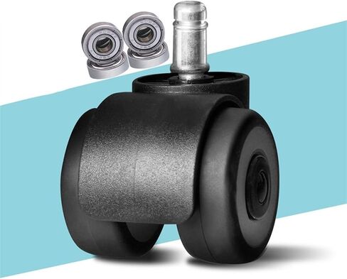 2 Inch Circlip Load-Bearing Casters,Double Wheels with 4 Bearings Wheel High Load Bearing 2/3/5Pcs(Wheels x 5) in Saudi Arabia