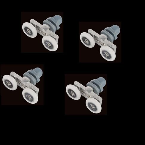 Sliding Glass Pulley Bearing Door Rollers Runners Wheels for Shower Cabin Hardware 1Set(8pcs,25mm) in Saudi Arabia