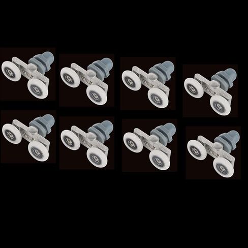 Sliding Glass Pulley Bearing Door Rollers Runners Wheels for Shower Cabin Hardware 1Set(8pcs,25mm) in Saudi Arabia