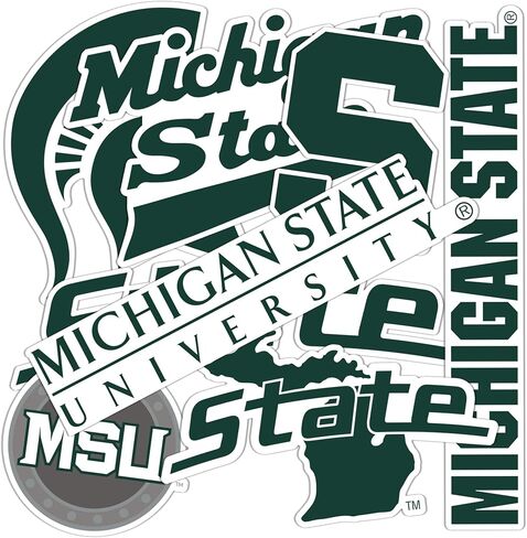 Desert Cactus Michigan University Sticker Michigan State Spartans Vinyl Secal Matop Botto Scrapbook Scrapbook (Type 2-3) in Saudi Arabia