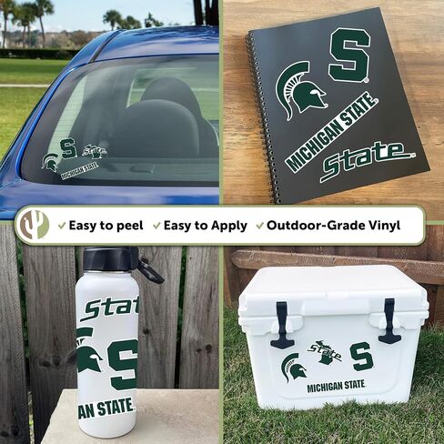 Desert Cactus Michigan University Sticker Michigan State Spartans Vinyl Secal Matop Botto Scrapbook Scrapbook (Type 2-3) in Saudi Arabia