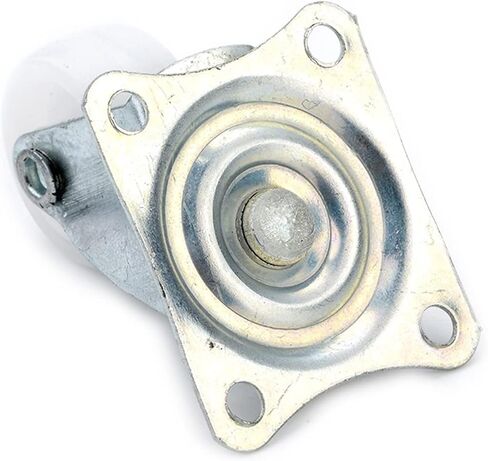 4PCS 1inch 10Kg Universal Swivel Casters White PP Nylon Dual Roller Bearing Wheel for Platform Trolley in Saudi Arabia
