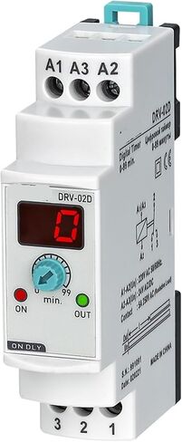 DRV-XX Digital On Delay Time Relay 1Pcs(110VAC,DRV-02 0-99sec.) in Kuwait