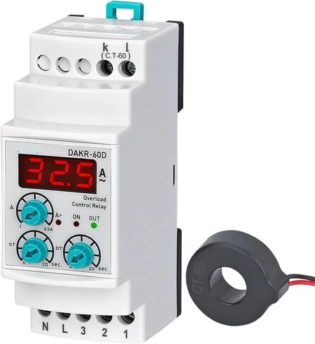 DAKR-60/100/250D أحادي الطور الرقمي المرحلة التلقائية التلقائية التتابع 1PCs (UN 380VAC ، 1-63A) in Kuwait