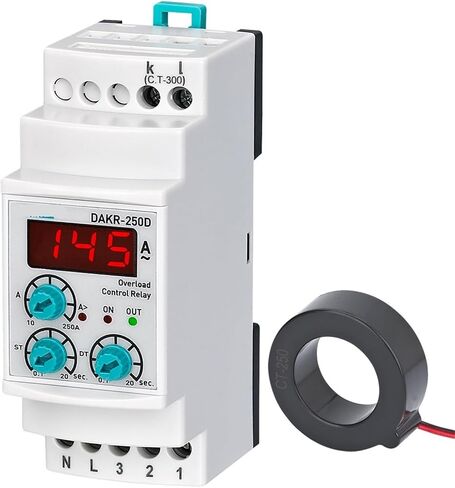 DAKR-60/100/250D أحادي الطور الرقمي المرحلة التلقائية التلقائية التتابع 1PCs (UN 380VAC ، 1-63A) in Kuwait