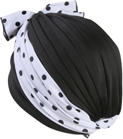 Women Fabric Swim Cap Long Short Hair Pleated Bathing Shower Hat Non-Waterproof Swimming Pool Beach Cap for Swim Surfing Spa in Saudi Arabia