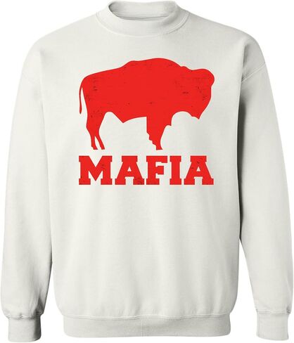 الجيش الكون بوفالو المافيا كرونيك من النوع الثقيل | New York Bill Bill Football City City Club Pullover Game Top للرجال والنساء in Saudi Arabia