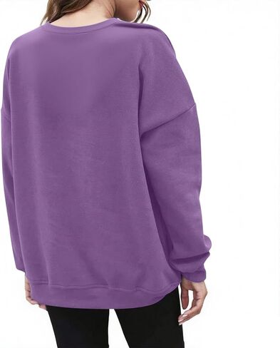 المرأة غير الرسمية ذات الأكمام الطويلة ذات الأكمام الطويلة طاقم الرقبة اللطيفة السحب على قمم ملائمة مع الجيوب الجانبية الخفية السقوط in Kuwait