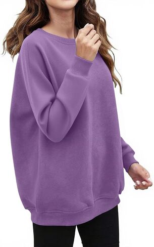 المرأة غير الرسمية ذات الأكمام الطويلة ذات الأكمام الطويلة طاقم الرقبة اللطيفة السحب على قمم ملائمة مع الجيوب الجانبية الخفية السقوط in Kuwait