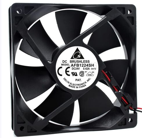 AFB1224SH 120X120X25MM 24V 0.42A 3400RPM 113.11CFM 12CM 2-WARE مروحة التبريد in Saudi Arabia
