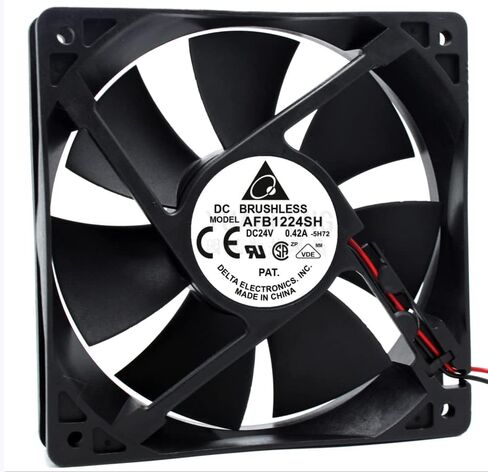 AFB1224SH 120X120X25MM 24V 0.42A 3400RPM 113.11CFM 12CM 2-WARE مروحة التبريد in Saudi Arabia