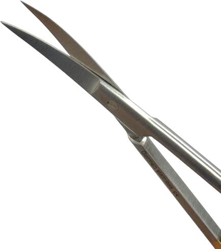Suture Scissor Curved Super Cut Sharpness 11 cm-Premium German Tungsten Carbide Inserts Gold Handle (Curved Blades) in Saudi Arabia