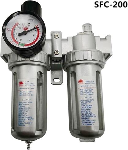 SFC-400 SFC-300 SFC-200 Air Compressor Air Filter Regulator Oil Water Separator Trap Filter Regulator Valve Automatic Drain(SFC-200 NO JOINT) in Kuwait