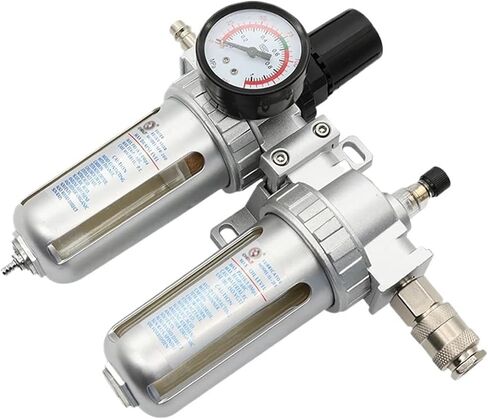 SFC200 1/4 SFC300 SFC400 1/2 Air Compressor Filter Regulator Oil Water Separator Trap Regulator Valve Pneumatic Parts(SFC w PC 8mm) in Kuwait