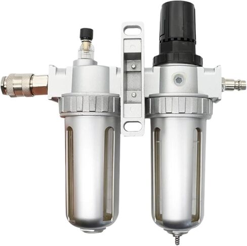 SFC200 1/4 SFC300 SFC400 1/2 Air Compressor Filter Regulator Oil Water Separator Trap Regulator Valve Pneumatic Parts(SFC w PC 8mm) in Kuwait