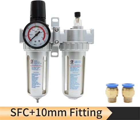 SFC200 1/4 SFC300 SFC400 1/2 Air Compressor Filter Regulator Oil Water Separator Trap Regulator Valve Pneumatic Parts(SFC w PC 8mm) in Kuwait
