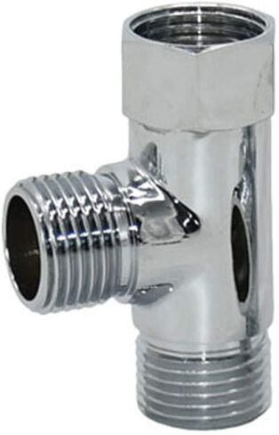Hose Fittings Brass T-Type Typical Female Thread 1/2 to 1/2 Inch Mal 2 Way Manifold Tee 1/2 Inch Threaded Connector Tee Plumbing Fitting 1 Piece (Color : B) in Kuwait