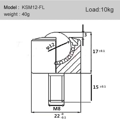 محمل عالمي ، نقل الكرة النايلون كرات كتم العجلة العالمية 1PCs (KSM-25FL) in Kuwait
