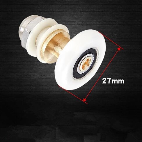 Sliding Door Hanging Wheel Roller Bathroom Sliding Cabinet Eccentric Pulleys 8PCS(Diameter 19mm) in Saudi Arabia