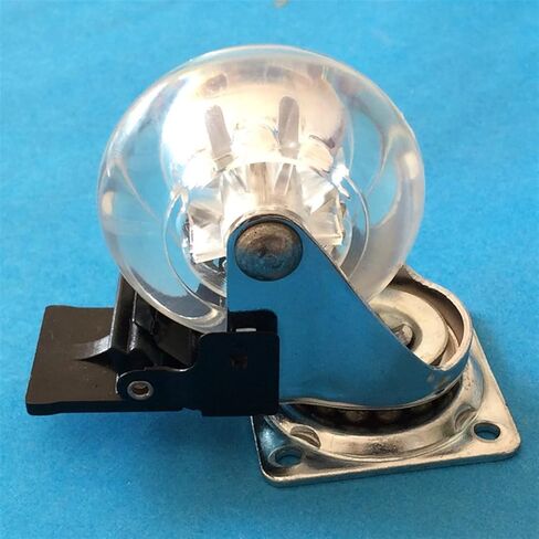 2 Inch with Brake Transparent Caster Child Bed Wheel Mute Wearable 2Pcs in Saudi Arabia