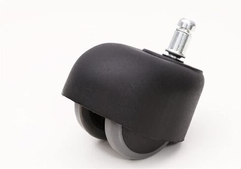PU Wheels Computer Chair Casters Card Spring Type Wrap-Around Wheels Furniture Caster 1Pcs in Saudi Arabia