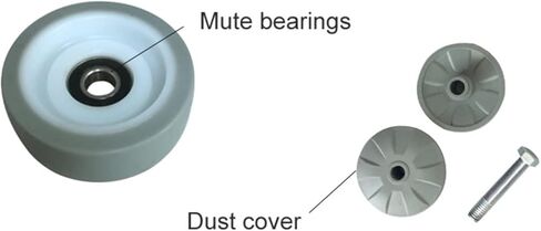 3 Inch Gray Mute Directional Wheel/casters 100kg Bearing Anti-wrap Protect The Ground 1Pcs in Saudi Arabia