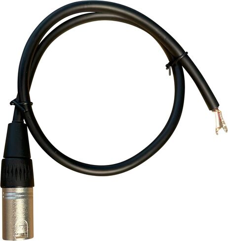 Premium XLR Cable Open End, Pigtail 3 Pin Connector, Microphone Wire, Includes Heat Shrink Tubes for Professional Audio Recording (Male to Bare Wire) in Saudi Arabia