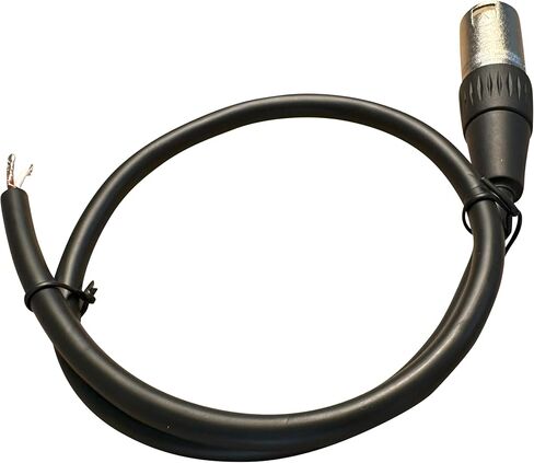 Premium XLR Cable Open End, Pigtail 3 Pin Connector, Microphone Wire, Includes Heat Shrink Tubes for Professional Audio Recording (Male to Bare Wire) in Saudi Arabia