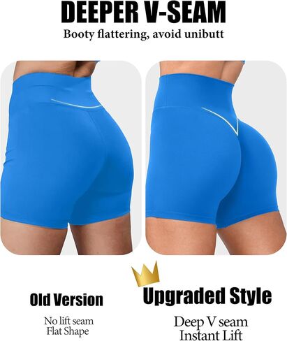 شورتات راكب الدراجة النارية Olmlmt للنساء عالية الخصر in Kuwait