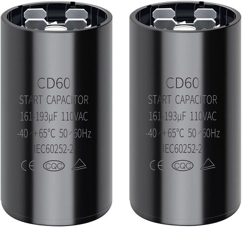 200-240 uf/MFD CD60 Round Start Capacitor ±20% 50/60 Hz 110-125 VAC Round Motor Well Pump Start Capacitor (200-240 uf/MFD, 2) in Saudi Arabia
