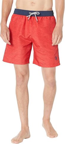 الولايات المتحدة بولو أسن. USPA Contrast Weistband Swim shorts Red Heather XL in Saudi Arabia