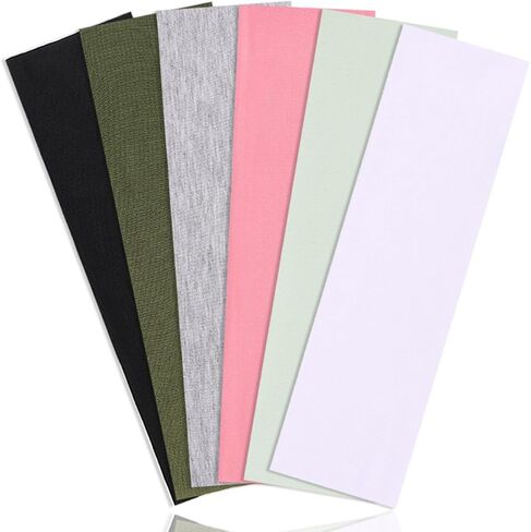 Kachanaa 6 PCS Fashion Sports Beadblings for Women's Hair Soft Loven Non-Slip Cotton Fabric Bands Sports Sport in Kuwait