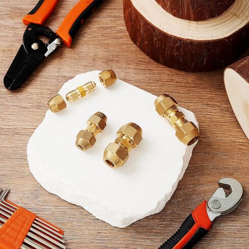 4 PCS 1/4 "1/2" أنبوب النحاس موصلات مفصل أنابيب توصيل أنابيب مع مواعيد مصابيح التوهج لتكييف HVAC أنبوب النحاس in Saudi Arabia