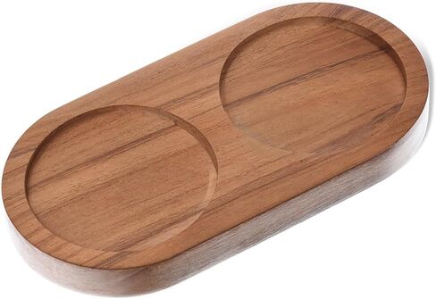 علبة الفلفل المملح علبة رجعية أكاسيا صينية خشبية العديد من مصانع الحامل الباقي الملح الملحق الفلفل الملحقات الميكرونزر لوقاية طاولة الطعام لتخزين المطبخ (لم يشمل مطحنة الفلفل) in Kuwait