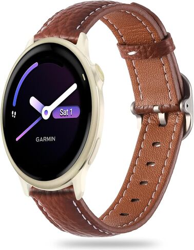 حزام ناعم حقيقي 20 مم حزام ناعم سريع معصمه متوافق مع Garmin Vivoactive 6 ، Vivoactive 5 ، Vivoactive 3 Smartwatch for Women in Kuwait
