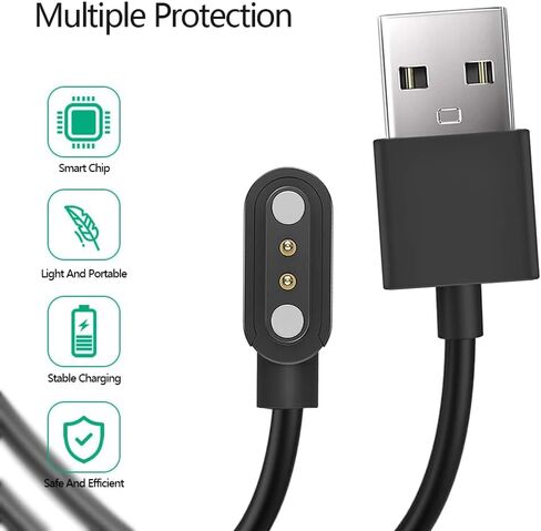 Charger Compatible for 3Plus Vibe Plus/Vibe +/Vibe Lite/Vibe Pro/Vibe+ Gen 2/Vibe Plus Gen 2 Charging Cable, Replacement Magnetic USB Charger Cable Cord for 3Plus Vibe Plus, Durable Portable Charger in Saudi Arabia