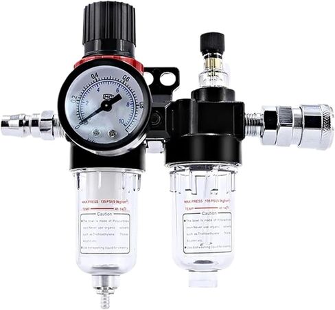 AFC2000 G1/4 Air Compressor Oil and Water Separator Air Filter Is Used To Reduce The Pressure Valve AFR2000 + AL2000(AFC w (PC12-02x2),1 Set) in Kuwait