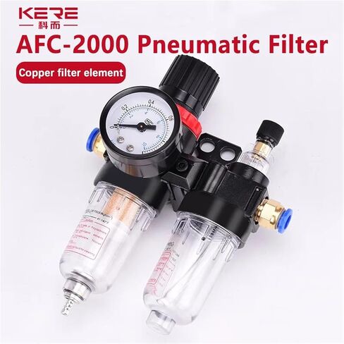 AFC2000 G1/4 Air Compressor Oil and Water Separator Air Filter Is Used To Reduce The Pressure Valve AFR2000 + AL2000(AFC w (PC12-02x2),1 Set) in Kuwait