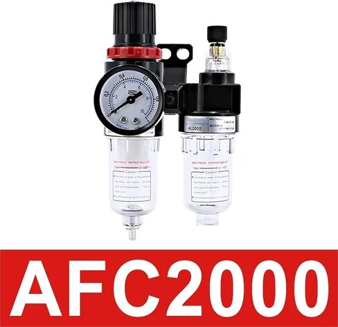 AFC2000 G1/4 Air Compressor Oil and Water Separator Air Filter Is Used To Reduce The Pressure Valve AFR2000 + AL2000(AFC w (PC12-02x2),1 Set) in Kuwait
