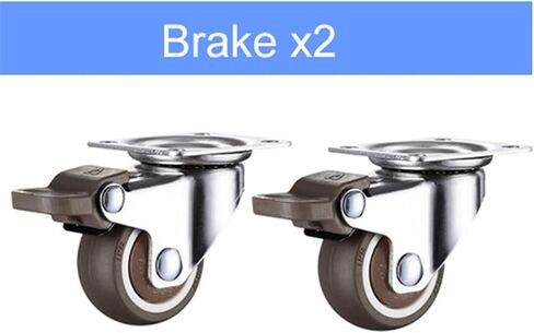 Light Furniture Casters Wheel with Bearing Rubber Super Mute Wheels 1Pcs(Fixed Direction x2,2 inche) in Saudi Arabia